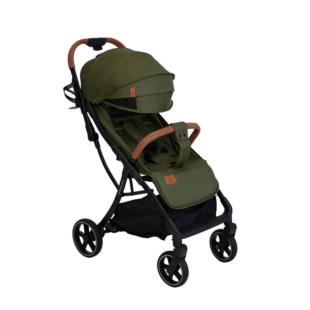 BabyTrold Piza Rejse Klapvogn, Oliven Incl taske