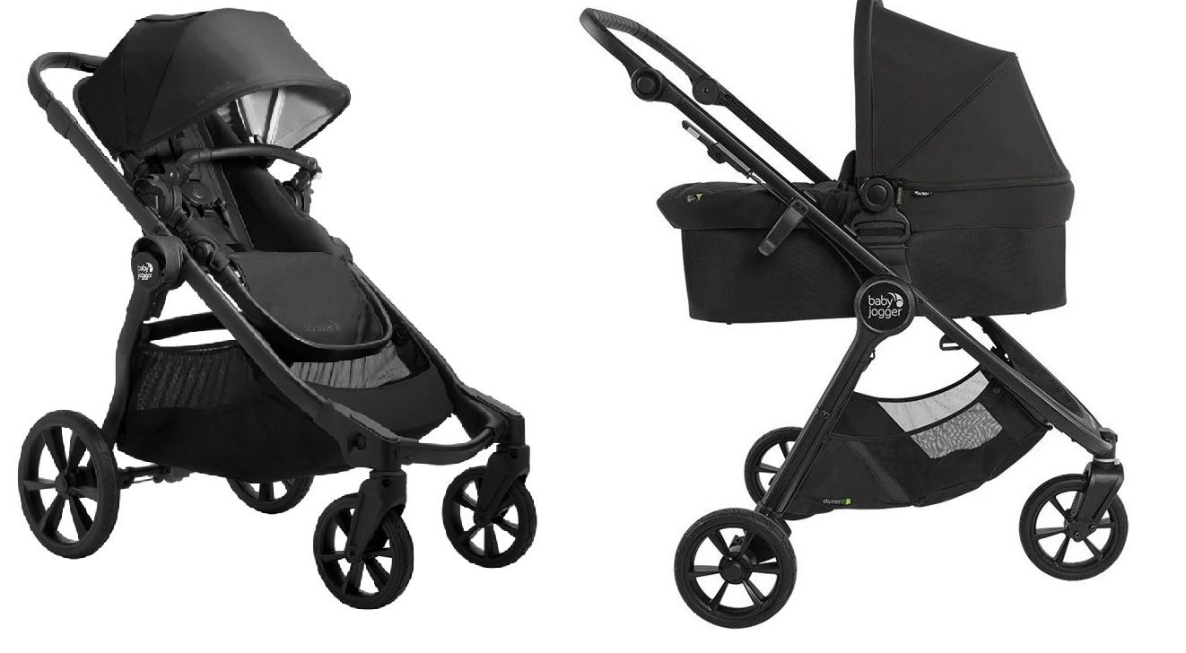 Baby Jogger City Select 2, kombivogn, Sort incl barnevognskasse og klapvognssæde