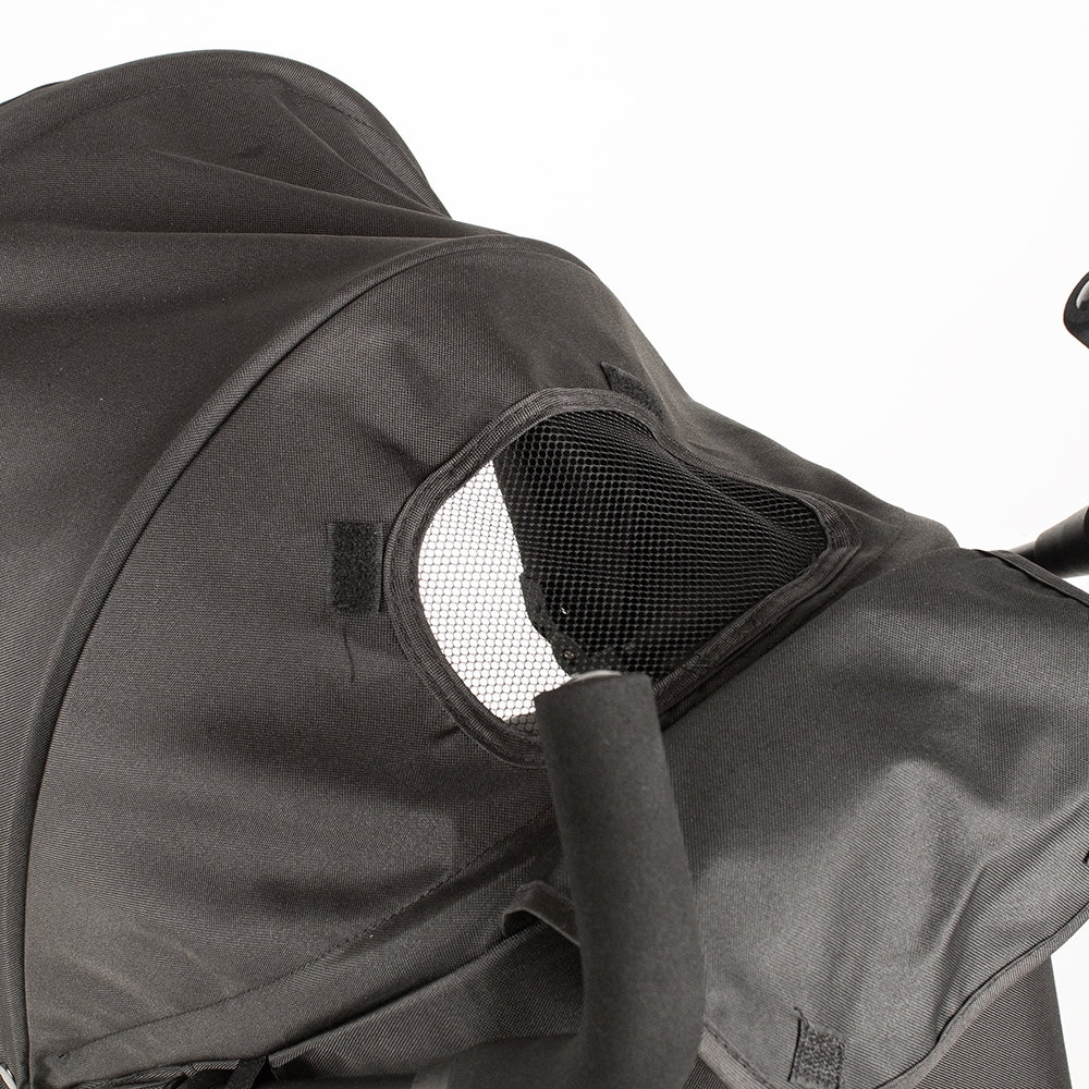 BabyTrold Sprinter Paraplyklapvogn, Sort