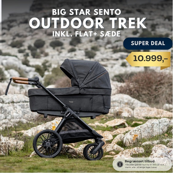 EMMALJUNGA Big Star Sento Incl Flat+ klapvognsæde, Outdoor Trek