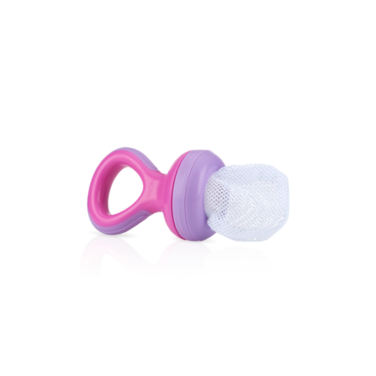 Nûby Nibbler spisenet m. håndtag, Pink