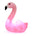 Lampe med Flamingo