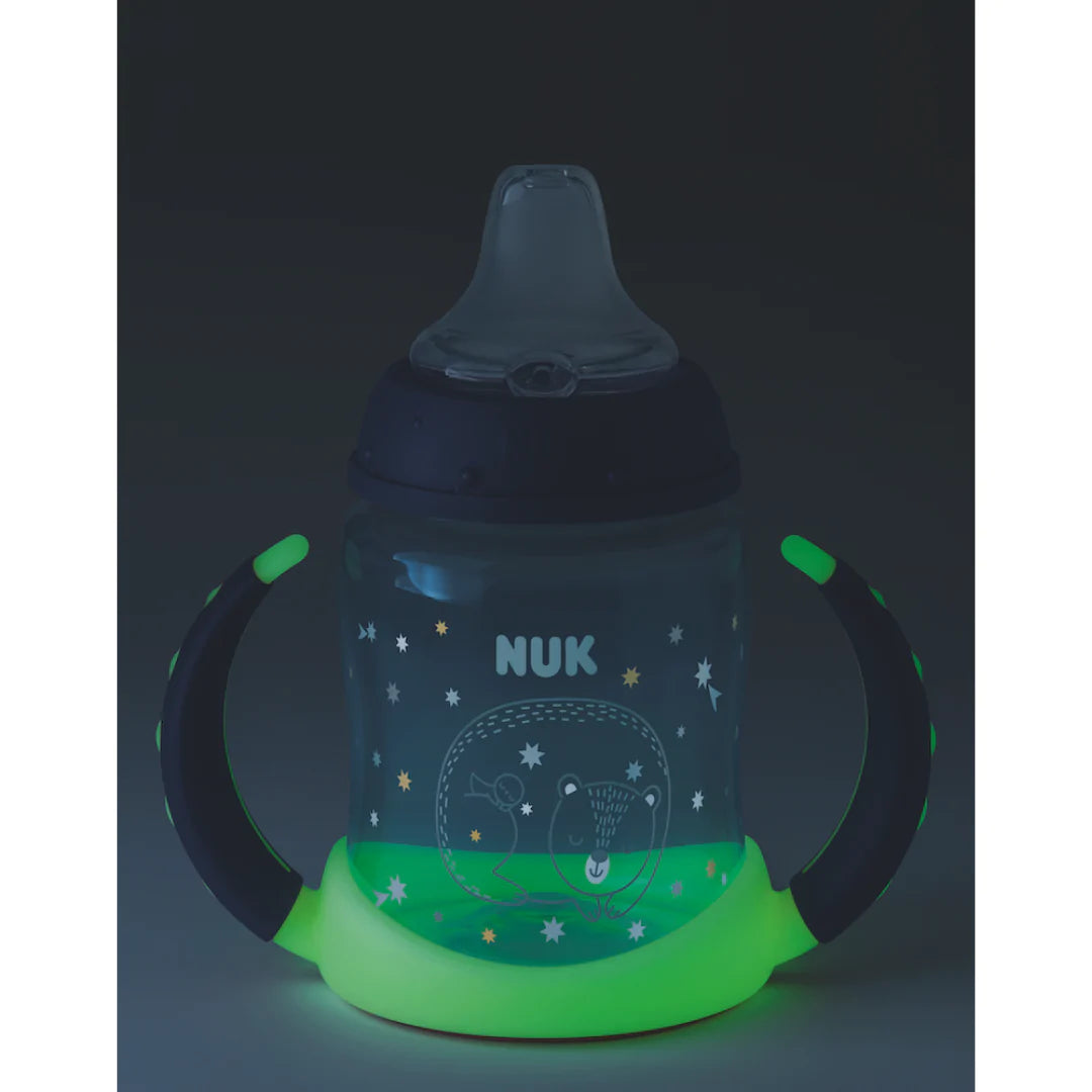 NUK Learner Bottle - Glow in the dark, Blå