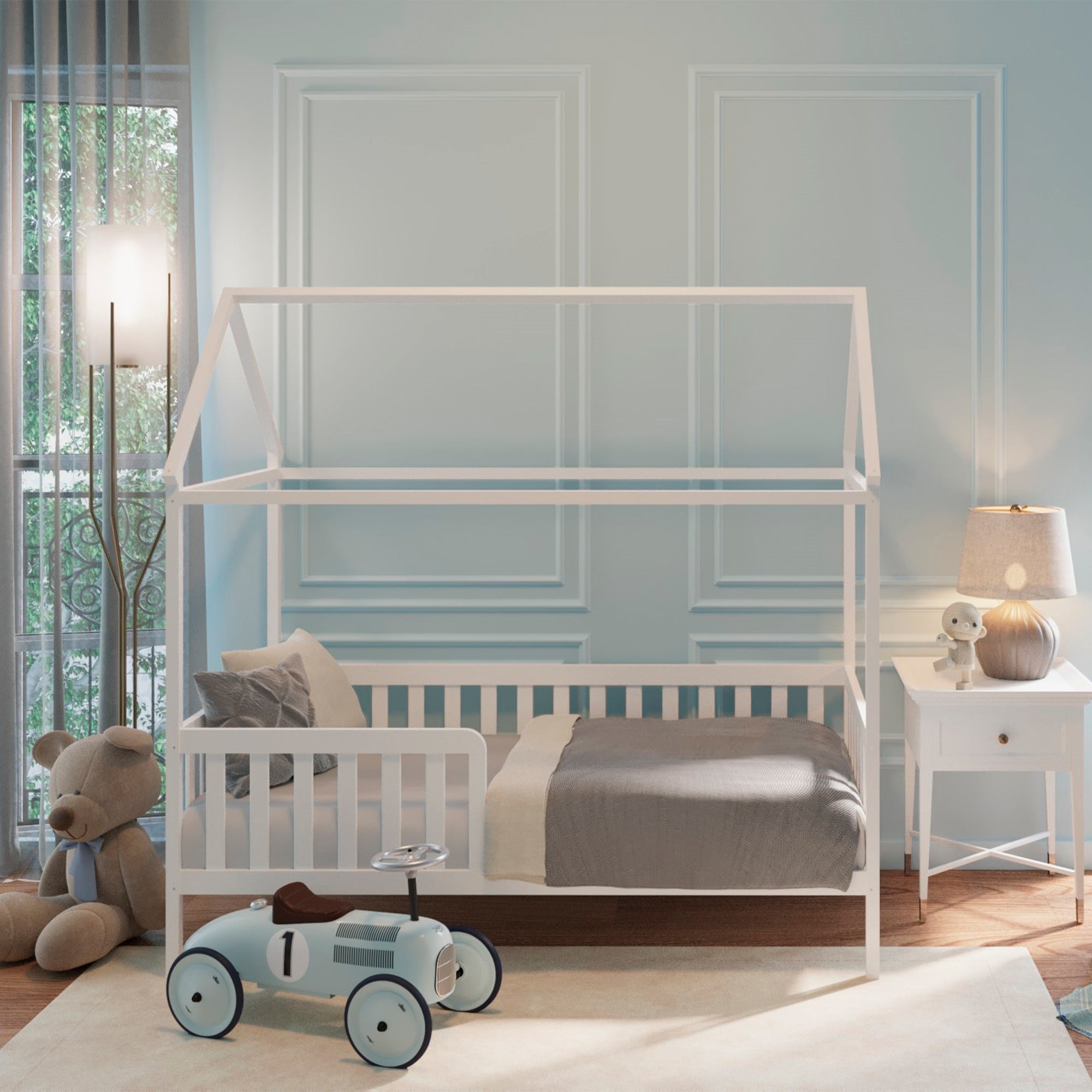 BabyTrold House 2 seng med tag (80x160 cm)